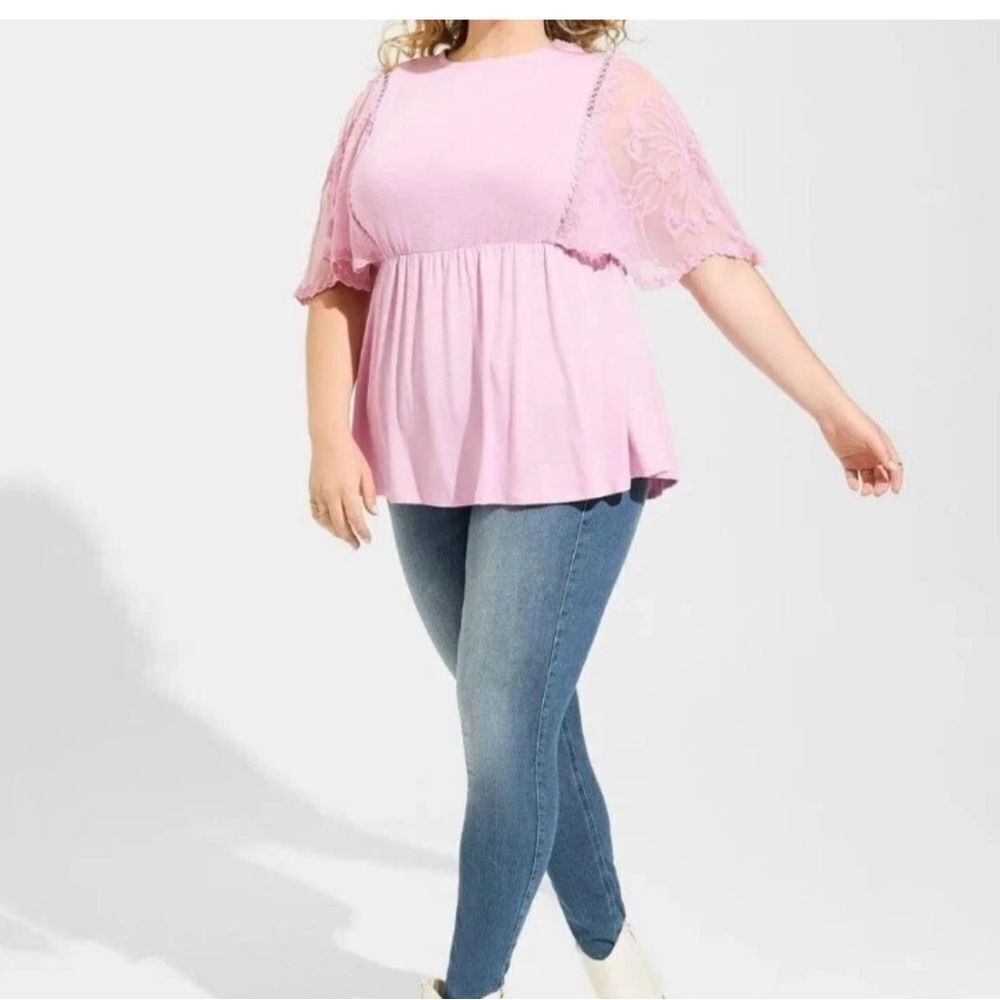 Torrid Lace Sleeve Top